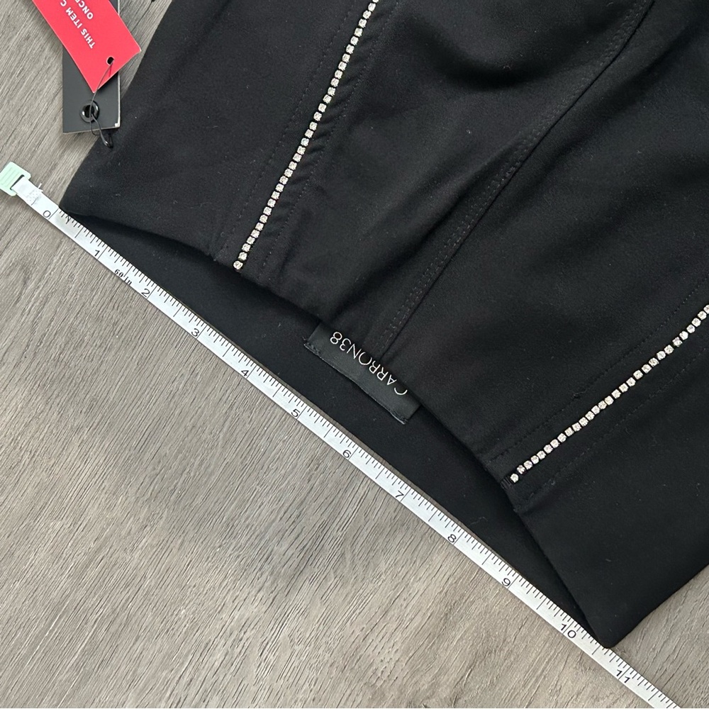NWT carbon38 Stirrup Legging with Rhinestone Trim - Black size xs - Picture 12 of 14